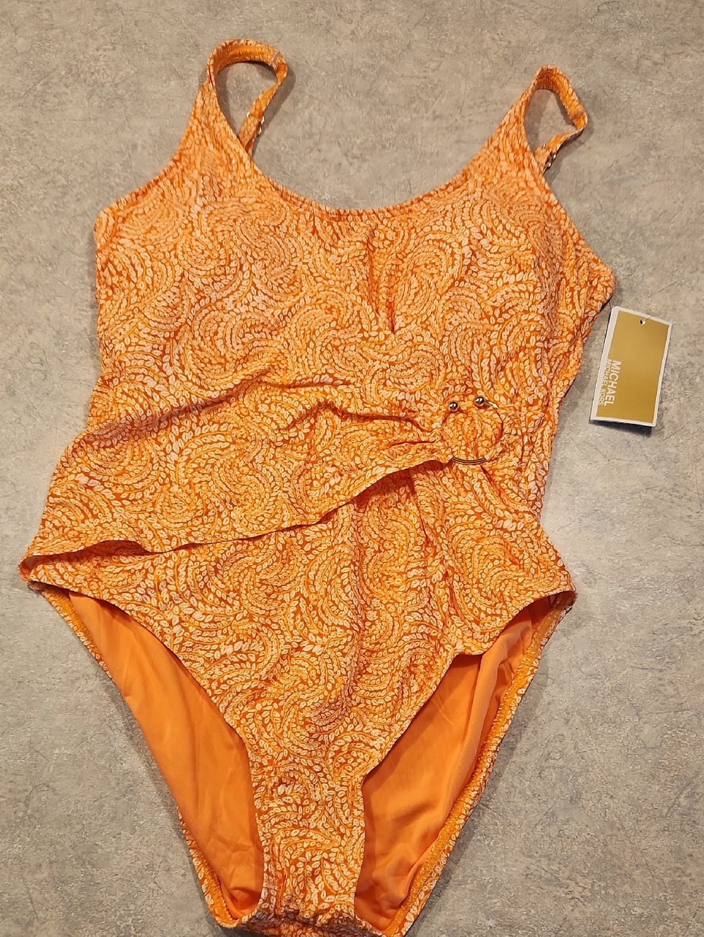 Michael Kors Nectarine Printed One-Piece Swimsuit